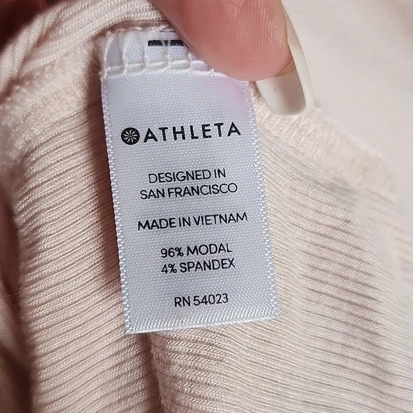 Athleta Ribbed Tank Sz XL - Picture 4 of 4